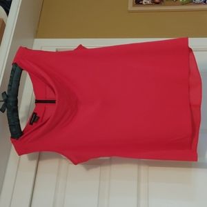 Red flowey womens top.